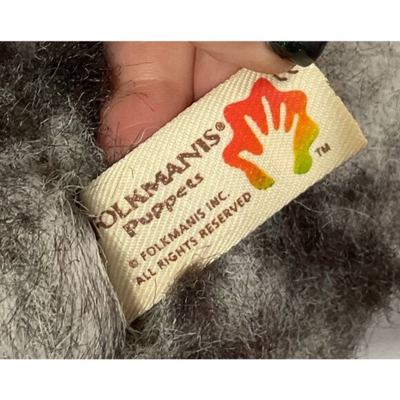 WOLF HUSKY DOG PUPPET REALISTIC FOLKMANIS FOLKTAILS FULLY BODY STUFFED ANIMAL - Picture 9 of 9